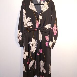 Sofia by Sofia Vergara Floral Long Sleeve Dress